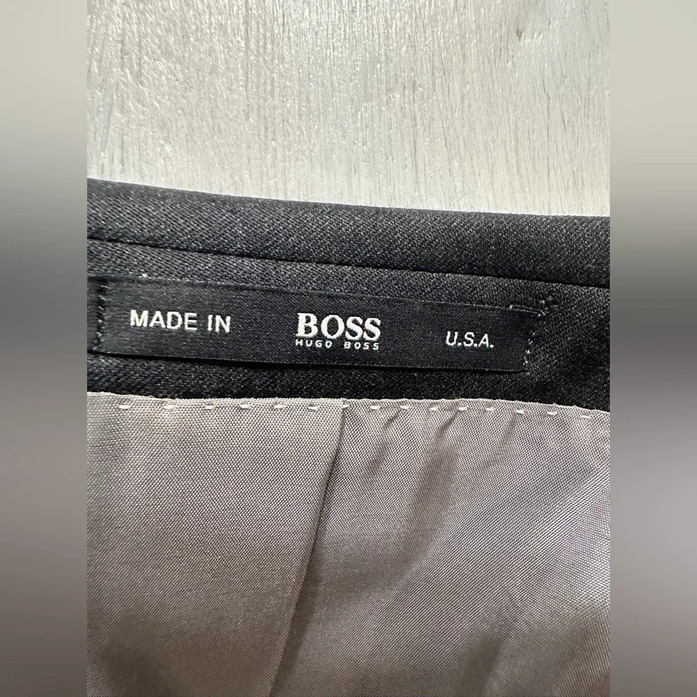 Hugo Boss Pasolini/Movie US 44S Blazer Jacket Super 100 Wool Gray Made in USA